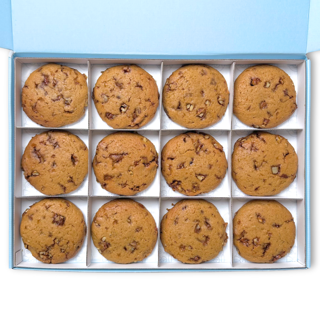Caramelised Pecan Cookie Box - Vegan Cookies by Nest Cookies