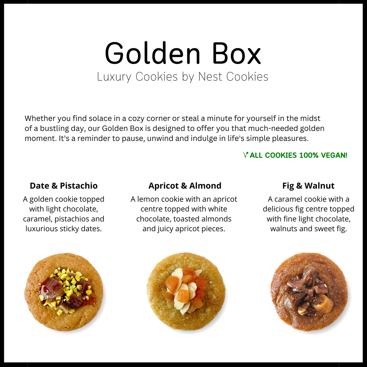 Golden Box - 6 Cookies