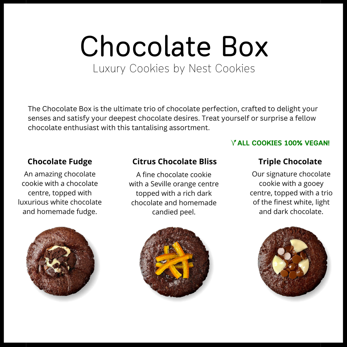 Chocolate Box - 6 Cookies
