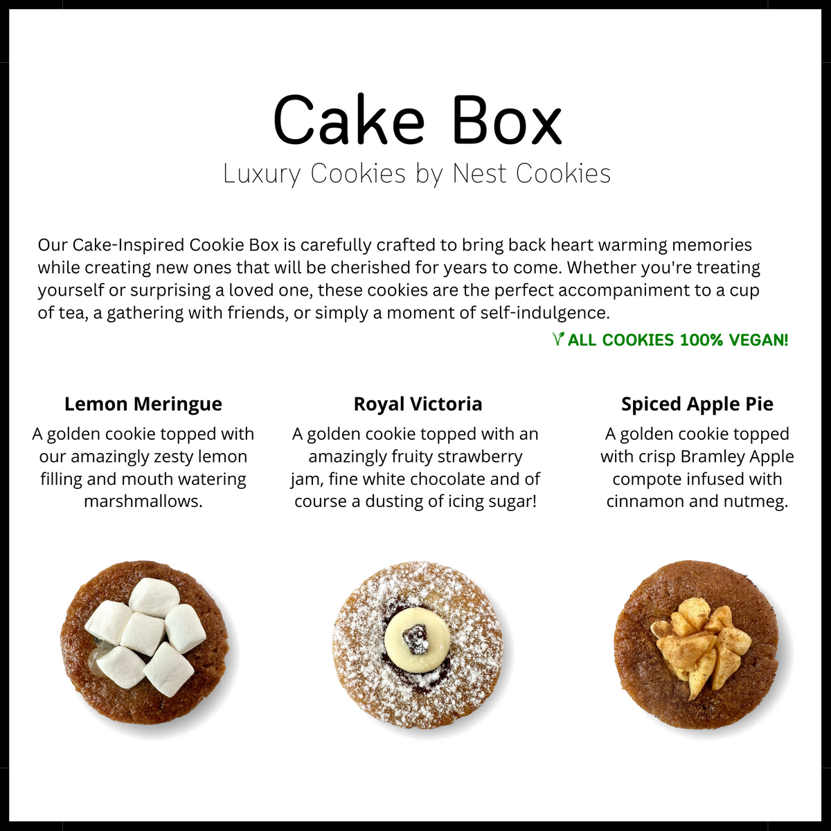 Cake Box - 6 Cookies