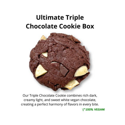 Ultimate Triple Chocolate Cookie Box - Vegan Cookies by Nest Cookies